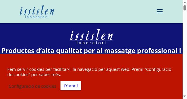 Screenshot of issislen.com
