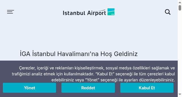 Screenshot of istairport.com