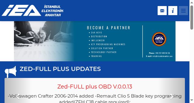 Screenshot of istanbulanahtar.com