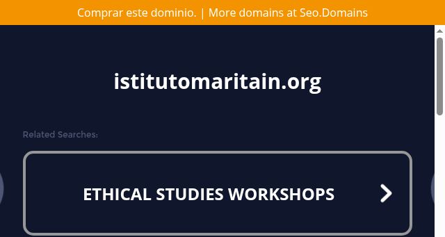 Screenshot of istitutomaritain.org