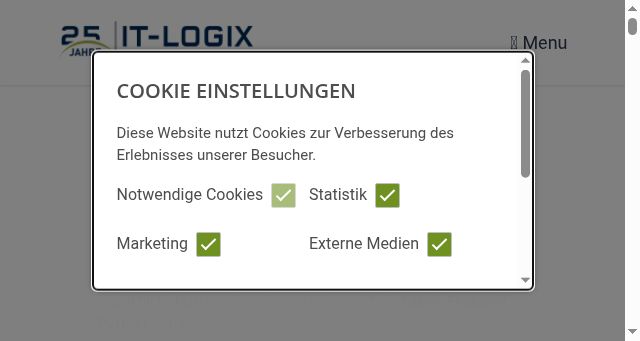 Screenshot of it-logix.ch