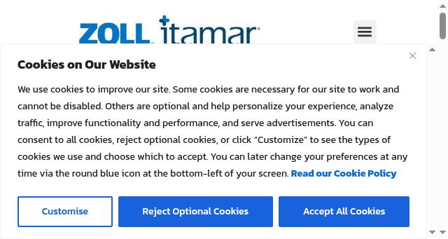 Screenshot of itamar-medical.com