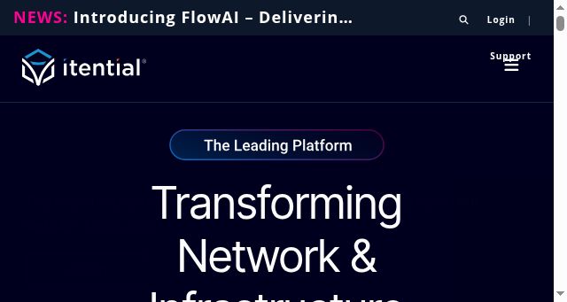 Screenshot of itential.com