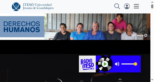 Screenshot of iteso.mx