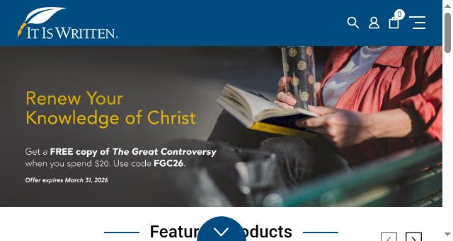 Screenshot of itiswritten.shop