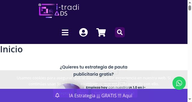 Screenshot of itradiads.com