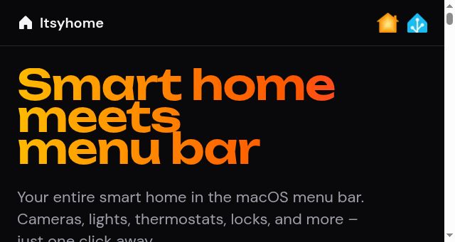 Screenshot of itsyhome.app