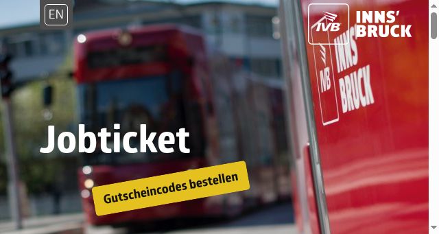Screenshot of ivb-jobticket.at