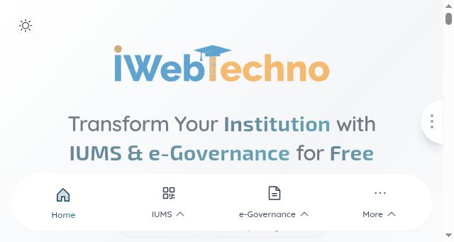 Screenshot of iwebtechno.com
