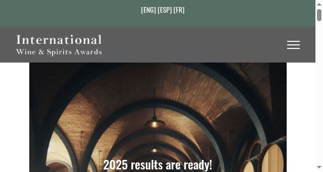 Screenshot of iwsawards.com