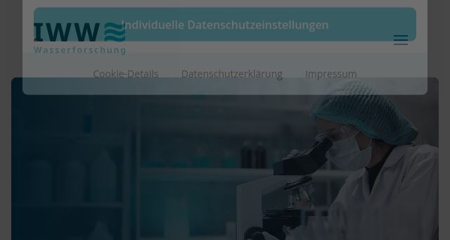 Screenshot of iww-wasserforschung.de