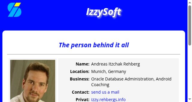 Screenshot of izzysoft.de