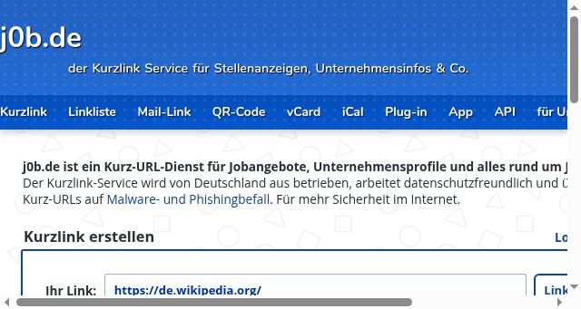Screenshot of j0b.de