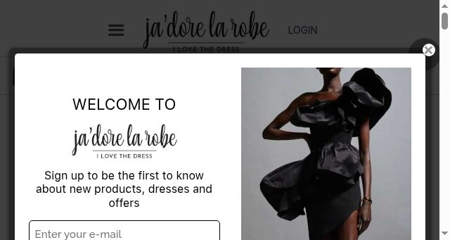 Screenshot of jadorelarobe.com.au