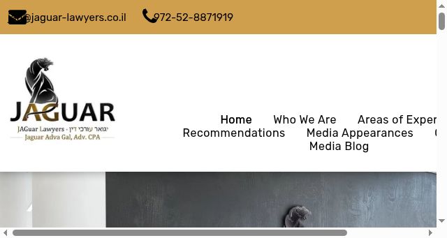 Screenshot of jaguar-lawyers.co.il