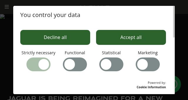 Screenshot of jaguar.com.mt