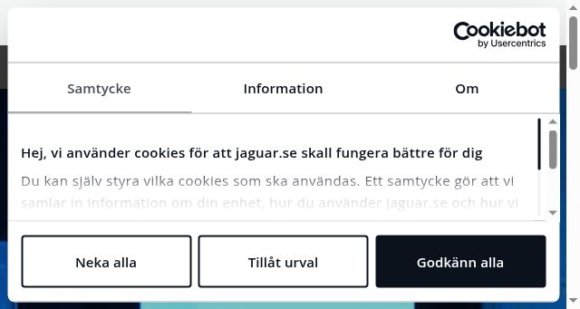 Screenshot of jaguar.se