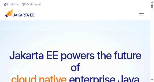 Screenshot of jakarta.ee