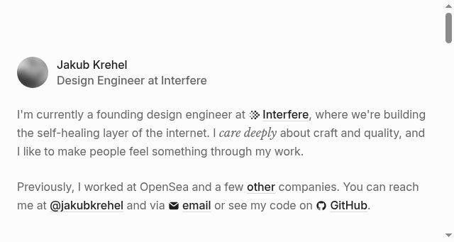 Screenshot of jakub.kr