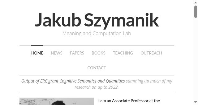 Screenshot of jakubszymanik.com