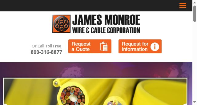 Screenshot of jamesmonroewire.com