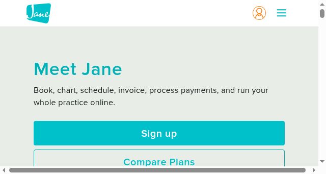 Screenshot of jane.app