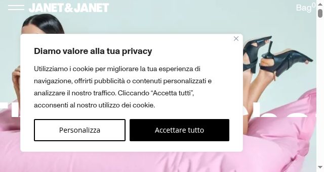 Screenshot of janetandjanet.com