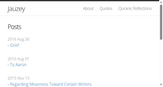 Screenshot of jauzey.com