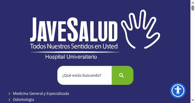 Screenshot of javesalud.com.co