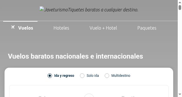 Screenshot of javeturismo.com