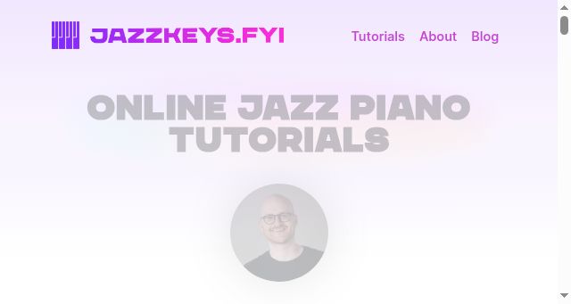 Screenshot of jazzkeys.fyi