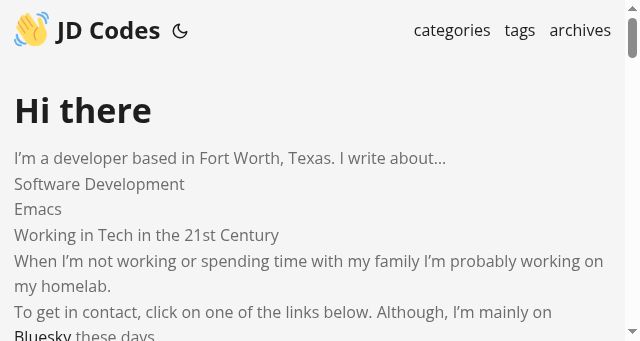 Screenshot of jd.codes