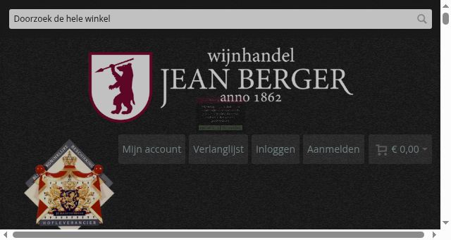Screenshot of jeanbergerwijn.nl
