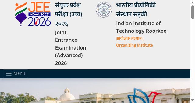 Screenshot of jeeadv.ac.in