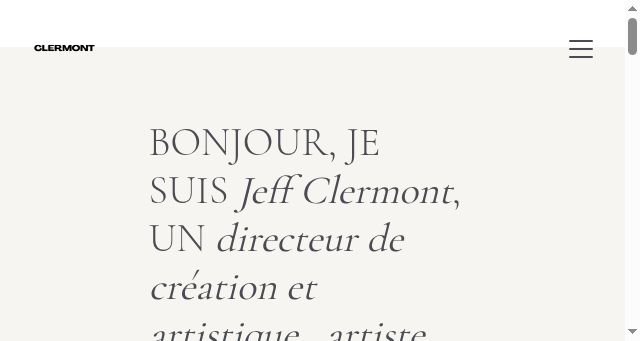 Screenshot of jeffclermont.ca