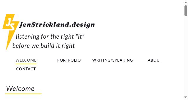 Screenshot of jenstrickland.design