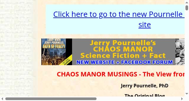 Screenshot of jerrypournelle.com