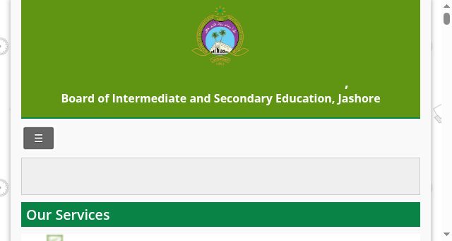 Screenshot of jessoreboard.gov.bd