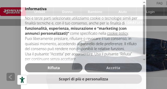 Screenshot of jesusjeans.com