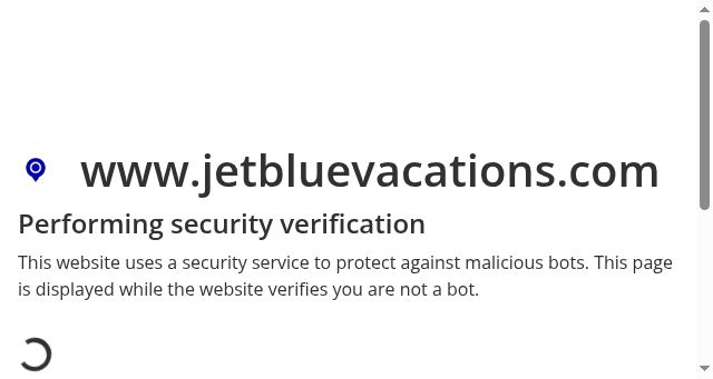 Screenshot of jetbluevacations.com