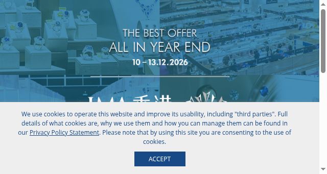 Screenshot of jewelryshows.org