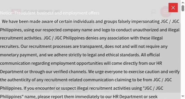 Screenshot of jgc.com.ph