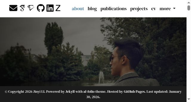 Screenshot of jinyi.li