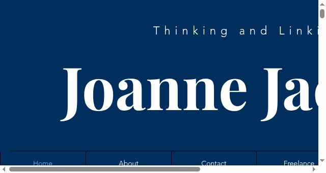 Screenshot of joannejacobs.com