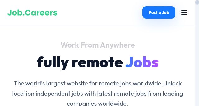 Screenshot of job.careers