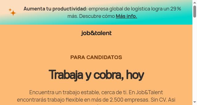 Screenshot of jobandtalent.es