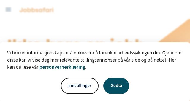 Screenshot of jobbsafari.no