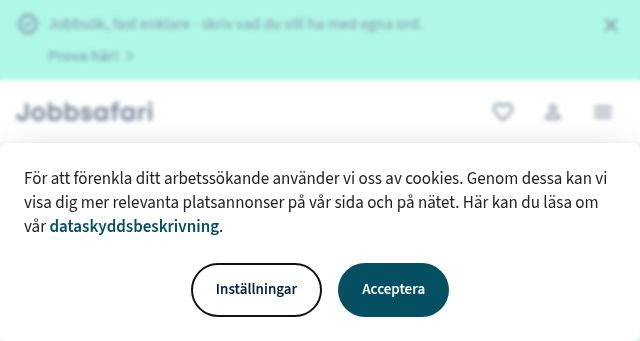 Screenshot of jobbsafari.se