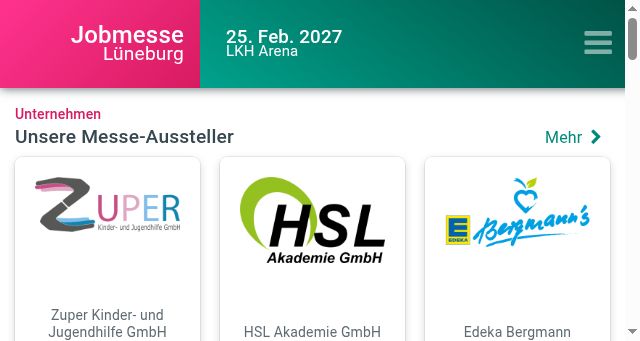 Screenshot of jobmesse-lueneburg.de
