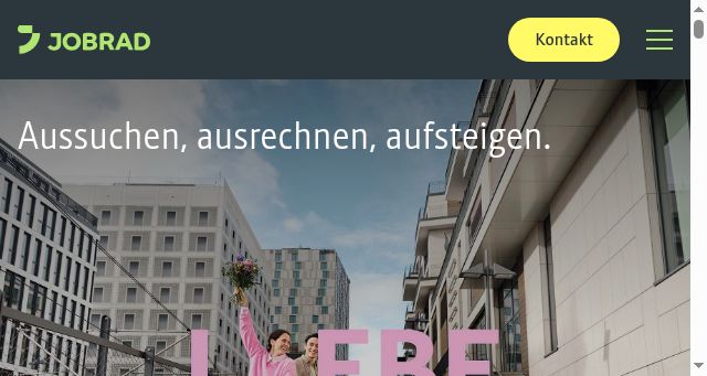 Screenshot of jobrad.org